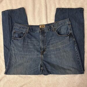 The Foundry Supply Co. Mens Jeans 44X32 Straight Leg Relaxed Dark Wash